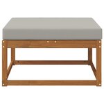 vidaXL Pouf d'Extérieur Bois d'Acacia Massif Naturel