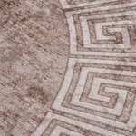 vidaXL Tapis lavable antidérapant 120 cm beige