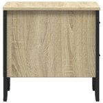 vidaXL Table de chevet chêne sonoma 40x41x40 cm bois d'ingénierie