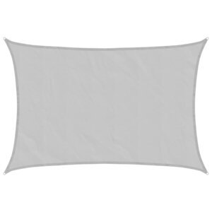 vidaXL Voile d'ombrage gris clair 4 5x3 m 100  polyester oxford