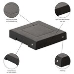 Purebox Black 120x120 25mm - Noir - X 5 - Falken