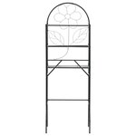 vidaXL Étagère de toilette Noir 60x33x174 cm