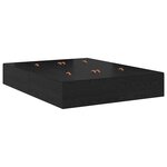 vidaXL Lit de rangement en chêne noir 140x200 cm