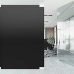 vidaXL Films pour fenêtre 3 Pièces statique dépoli noir PVC