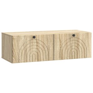 vidaXL Meuble TV mural Chêne Sonoma 98 x 41 x 30 cm Bois d'ingénierie