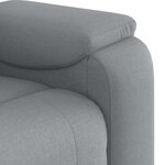 vidaXL Fauteuil inclinable Gris clair Tissu