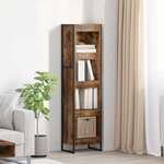 vidaXL Bibliothèque Chêne Fumé 80 x 30 x 155 cm Bois d'ingénierie