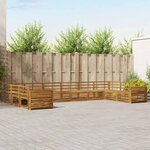 vidaXL Ensembles de canapés 6 pc Naturel Bois d'Acacia Massif