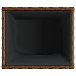 vidaXL Jardinières 2 Pièces marron 36x30x32 cm résine tressée
