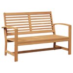 vidaXL Ensemble de canapé de jardin 2 Pièces Naturel Bois de teck solide