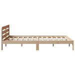 vidaXL Cadre de lit sans matelas 120x190 cm bois de pin massif