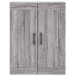 vidaXL Armoire murale sonoma gris 69 5x34x90 cm bois d'ingénierie