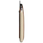 vidaXL Tête de lit suspendue Avec lumière LED Crème PU antique