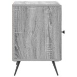 vidaXL Cabinet de chevet Sonoma gris 43 x 34 5 x 50 cm