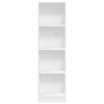 vidaXL Bibliothèque blanc 40x24x143 cm bois d'ingénierie