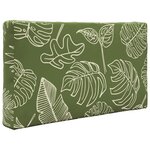 vidaXL Coussin de canapé d'extérieur 3 Pièces Modèle feuille Polyester