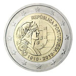 2 euros commémorative Portugal 2010 - République Portugaise.