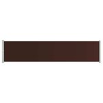 vidaXL Auvent latéral rétractable de patio 140x600 cm Marron