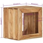 vidaXL Tabouret 40x30x40 cm Bois d'acacia solide