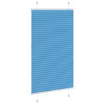 vidaXL Store plissé bleu 80x100 cm largeur du tissu 79 4 cm polyester