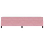 vidaXL Cadre de lit avec matelas Rose 90 x 200 cm tissu
