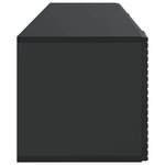 vidaXL Meuble TV mural Noir 98 x 31 x 30 cm Bois d'ingénierie