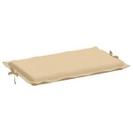 vidaXL Coussin de chaise longue beige mélangé 186x58x3 cm tissu