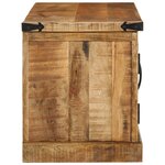 vidaXL Banc à chaussures 110x38x45 cm Bois massif Bois de mangue brut