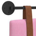 vidaXL Tête de lit suspendue Rose PU antique