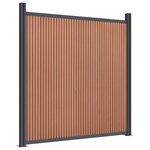 vidaXL Panneau de clôture marron 872x186 cm WPC
