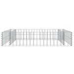 vidaXL Lit surélevé à gabion Acier galvanisé 100x100x20 cm