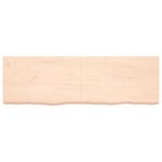 vidaXL Étagère murale 160x50x(2-6) cm bois de chêne massif non traité