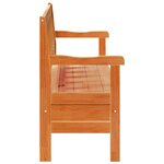 vidaXL Banc extérieur Marron 119 x 76 x 44cm Bois de pin massif