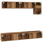 vidaXL Ensemble meuble TV 5 Pièces Bois ancien 100 x 30 x 30 cm