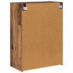 vidaXL Meuble TV mural Bois Ancien 59 5 x 31 x 80 cm Bois d'ingénierie