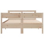 vidaXL Cadre de lit sans matelas 140x200 cm bois massif de pin