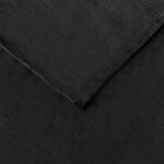 vidaXL Jeté Noir 220 x 240 cm Toison