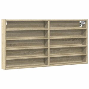 vidaXL Armoire à vitrine chêne sonoma 100x8 5x50 cm bois d'ingénierie