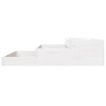 vidaXL Jardinière Blanc 107x107x27 cm Bois massif de pin