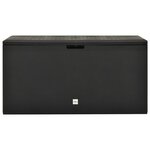 vidaXL Boîte de rangement de jardin Anthracite 114x47x60 cm