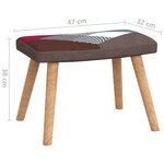 vidaXL Chaise de relaxation avec repose-pied Patchwork Tissu