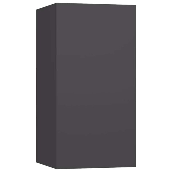 vidaXL Meuble TV Gris 30 5x30x60 cm Bois d’ingénierie