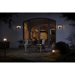 ENDURA CLASSIC TRADITION Borne Exterieure 33cm Alu E27 - Noir/Or