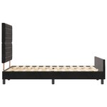 vidaXL Cadre de lit avec tête de lit Noir 120 x 190 cm Velours