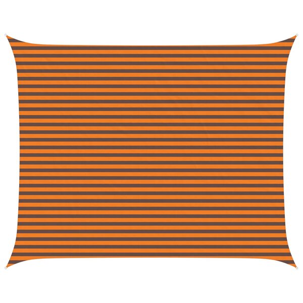 vidaXL Voile d'ombre Orange et marron 4 x 5 m 100   polyester Oxford