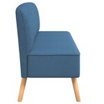 vidaXL Canapé 117x55 5x77 cm Tissu Bleu