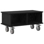 vidaXL Meuble TV Chêne noir 68 5 x 35 x 35 cm Bois d'ingénierie