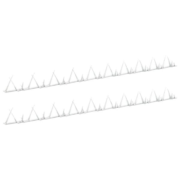 vidaXL Piquets muraux 2 Pièces Acier 1 m