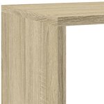vidaXL Étagère séparatrice de pièce 4 niveaux chêne sonoma