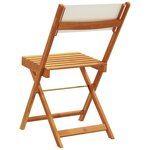 vidaXL Chaises de jardin pliantes lot de 6 tissu et bois massif